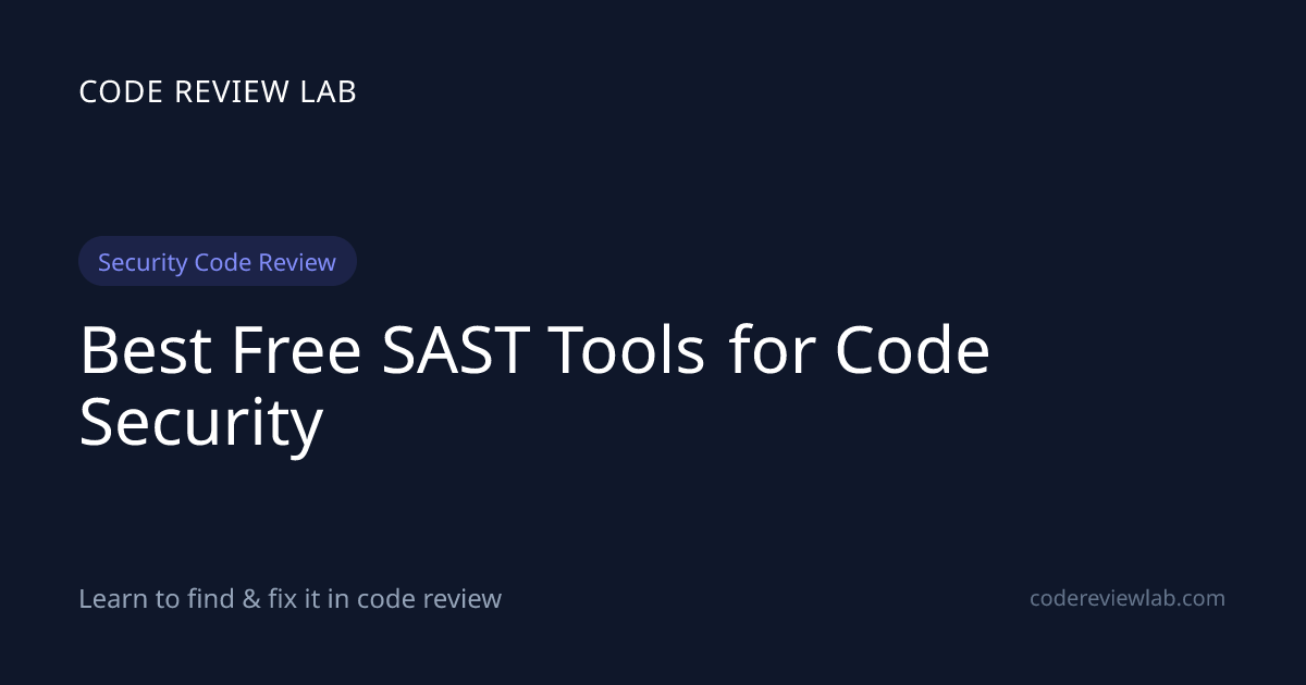 Best Free SAST Tools for Code Security
